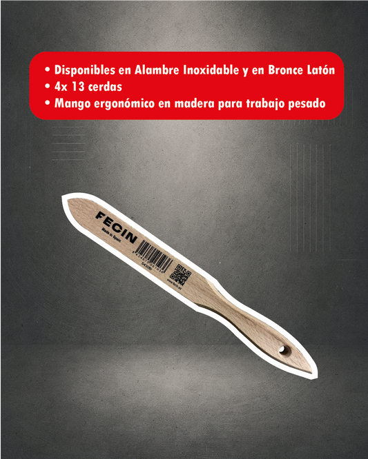 Grata Cepillo Manual – Mango de Madera – Fecin