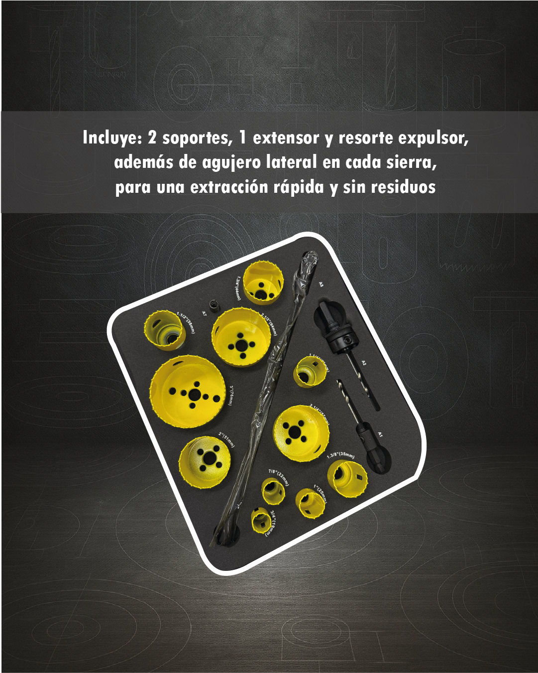 Juego de Sierra Copa Corte Profundo - 11 Piezas (3/4" a 3") - Starrett