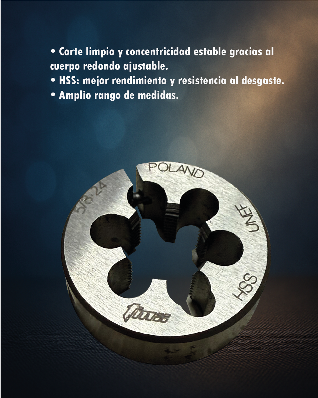 Terrajas redondas para tornillo – HSS EXT – Toolmex