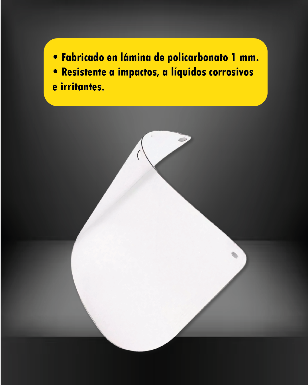 Acetato Transparente para Careta de Esmerilar