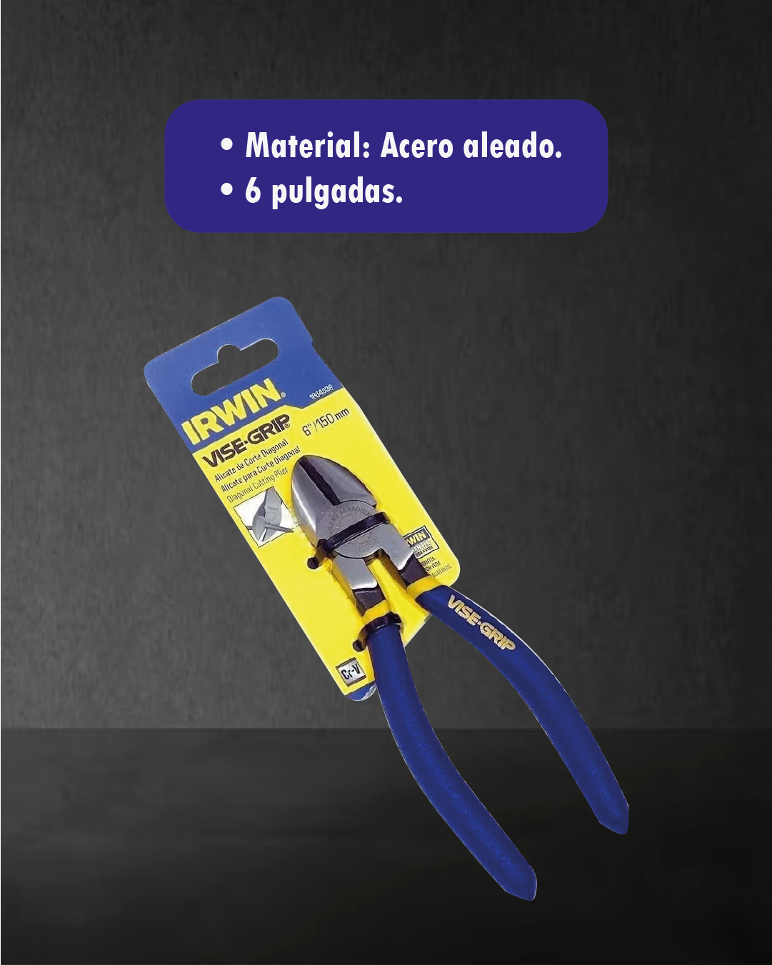 Alicate Corta Frío Corte Diagonal GP 6" – Irwin