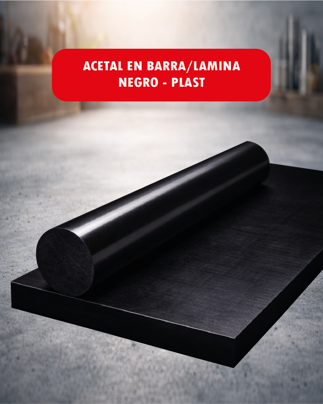 Acetal en Barra/Lámina - Negro – Metal-Plast