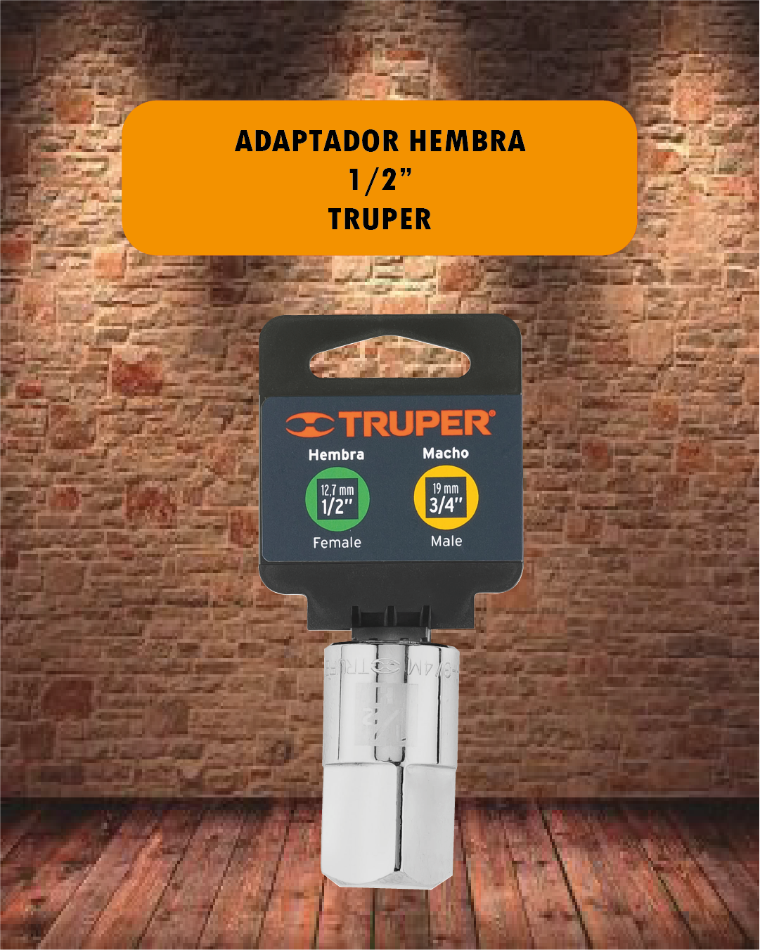 Adaptador Hembra 1/2" - Truper