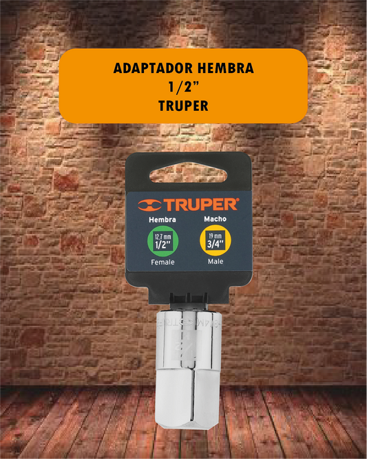 Adaptador Hembra 1/2" - Truper