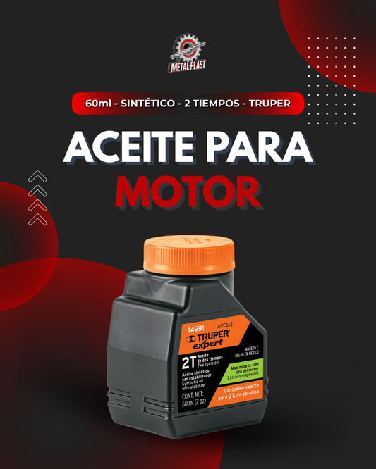 Aceite Sintético para Motor de 2 Tiempos - 60 ml - Truper