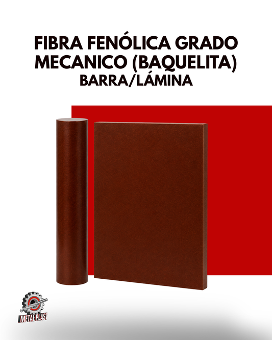 Fibra Fenólica Grado Mecánico (baquelita) - Barra/Lámina - Plast