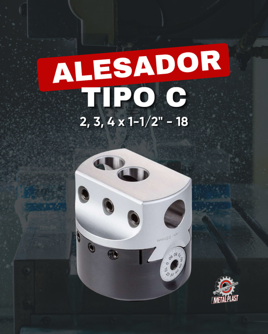 Alesador Tipo C 2", 3" y 4" x 1-1/2"-18 - Vertex