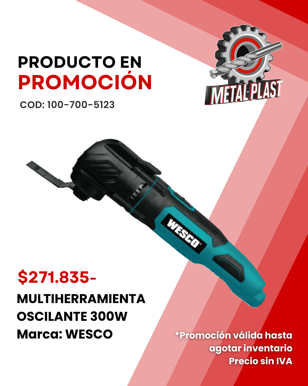 Multiherramienta Oscilante 300W - WESCO
