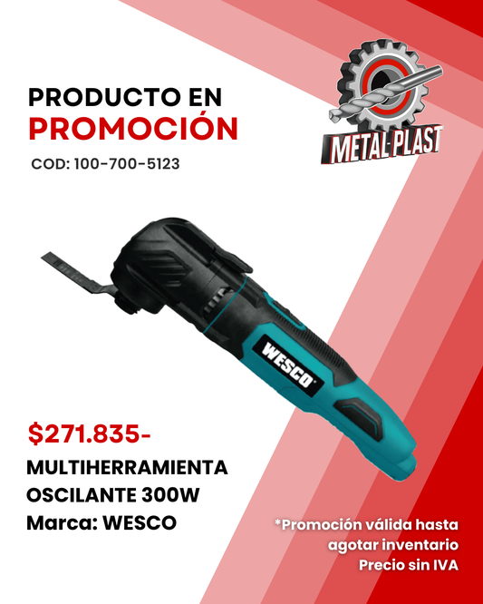 Multiherramienta Oscilante 300W - WESCO