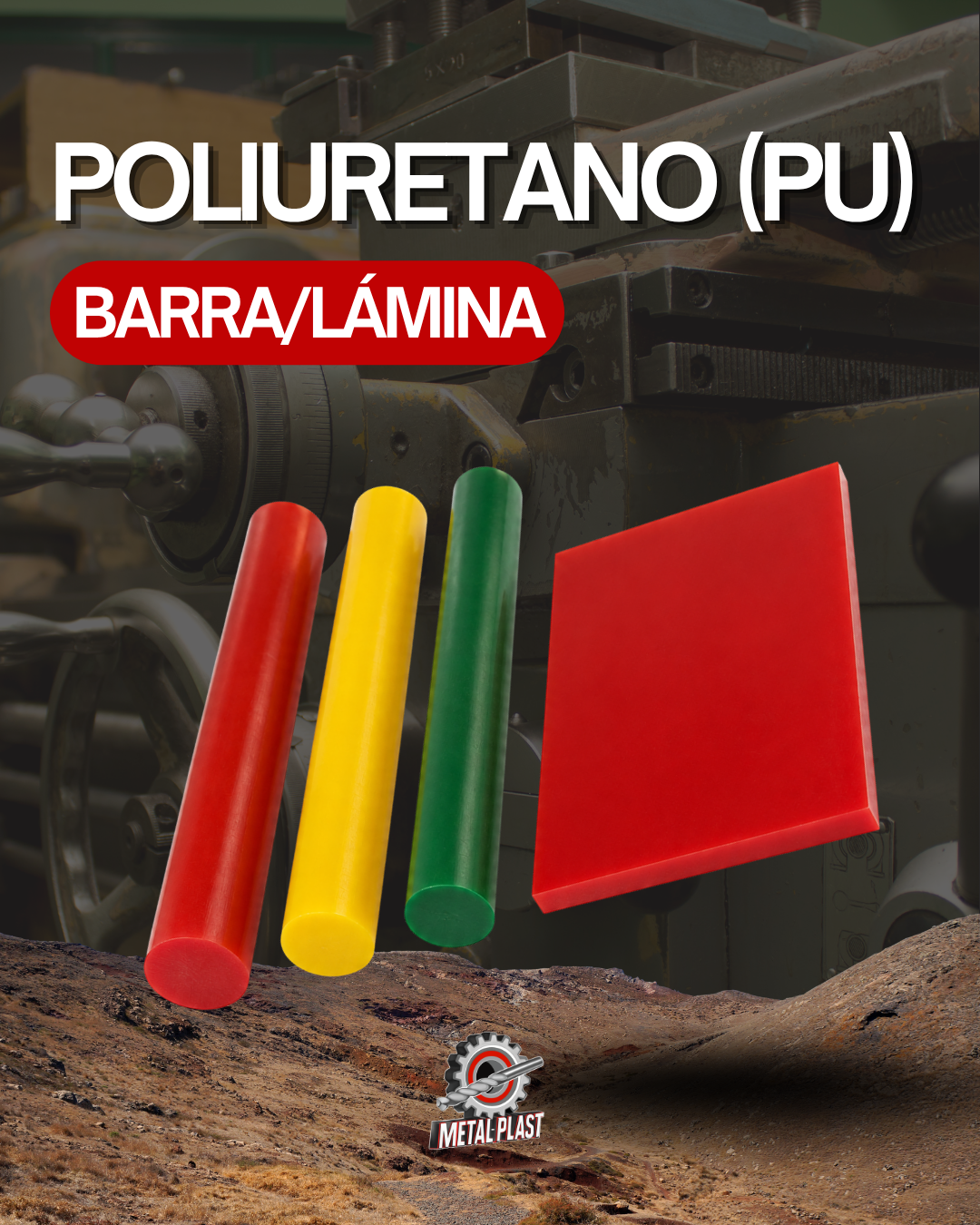 Poliuretano Grado Mecánico (PU) Barra y Lámina - Plast