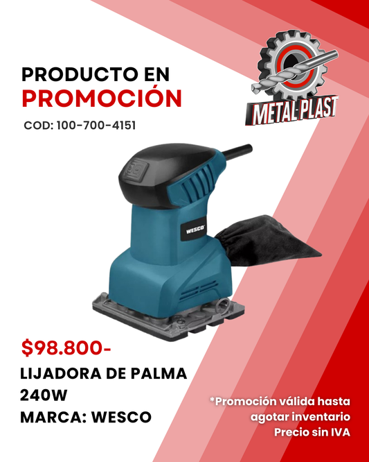 Lijadora de Palma 240W - WESCO