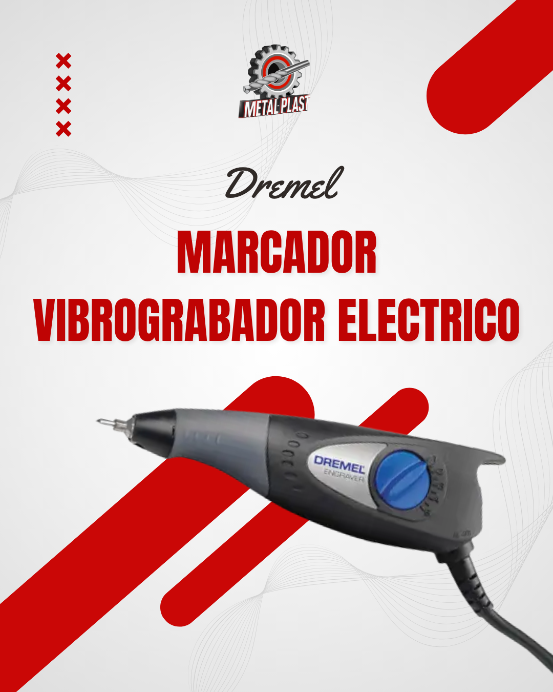 Marcador Vibrograbador Eléctrico - Dremel