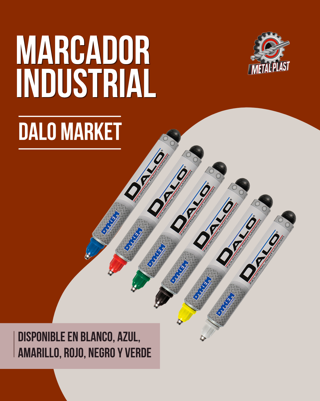 Marcador Industrial para Metal 5/64" - DALO Marker